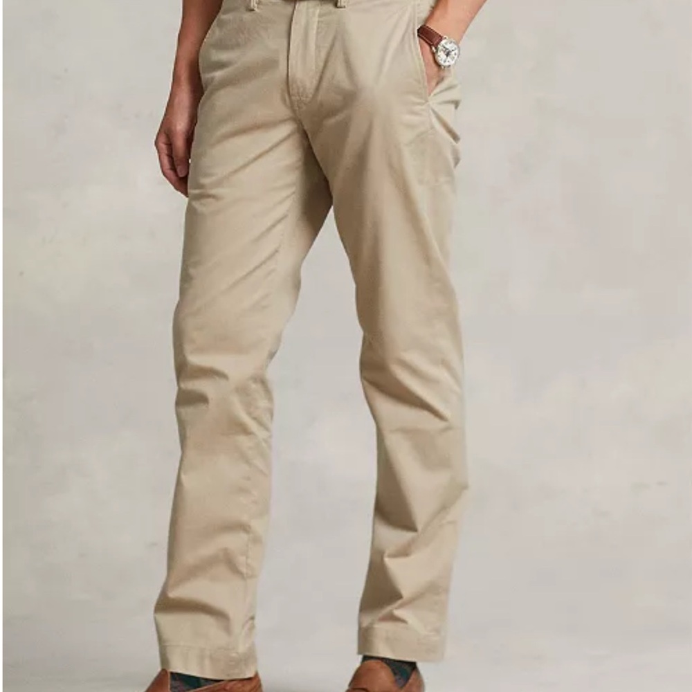 Polo Ralph Lauren Men’s Strait-Fit Stretch Polo Chino Pants 38x32 Classic Tan